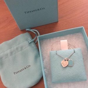 Tiffany & Co. Double Heart Pendant Necklace